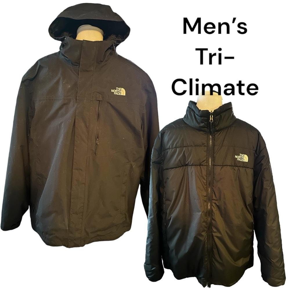 Men’s Black 2XL (TTG Does NOT mean Tall) North Face Tri-Climate HyVent Jacket